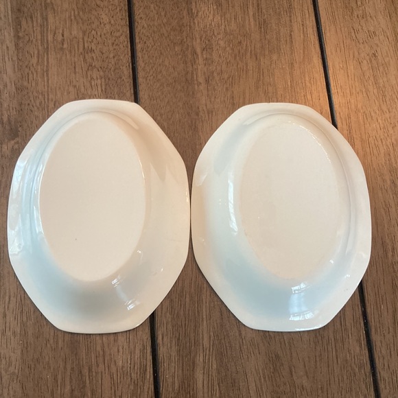 Two Vintage small dish from Homer Laughlin octagonal / oval small dish / plate - Picture 4 of 10